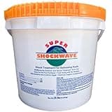 Super Shockwave Pool Shock – 73% Cal-Hypo Granular Sanitizer for Crystal Clear Water – Defends Against Bacteria, Algae, and Microorganisms - 25 Pounds