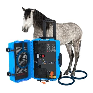 ASHLGQB PEMF Pulse Electromagnetic Therapy, Horses Dual Frequency Electromagnetic PEMF Therapy Machine, 1000-6000GS Adjustable Intensity, with Portable Handle