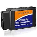 Friencity WiFi OBD2 Scanner for Car, OBDII Diagnostic Tool for iOS & Android and Windows, OBD2 Scan Tool for Read & Check Car Engine Light Code Reader, Support Year 1996 and Newer Vehicles