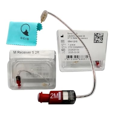 Wire for Phonak Hearing Aid Receiver 5.0 2M Right (Red) - Compatible with Phonak & Unitron Hearing Aids, Medium Power Replacement (1 PCS)