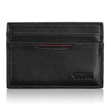 TUMI - Delta Slim Card Case - Men's Leather Wallet for Everyday & Travel - Black