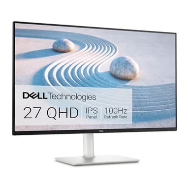 Dell S2725DS Monitor - 27 Inch, QHD (2560x1440) Display, 100Hz refresh rate, 1500:1 contrast ratio, TÜV Rheinland Eye comfort 4 Star,Integrated 2x5W speaker, Height/Tilt/Swivel/Pivot- Ash White color