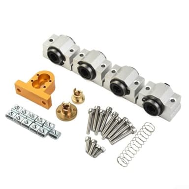 CNC 3018 Pro X-Axis Upgrade Kit for CNC Router 3018 Pro, Precision Metal Construction, for 12mm Optical Shaft and 10mm Shaft Versions, Includes T8 for Screw 4mm Pitch for Smooth Operation