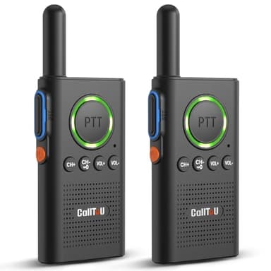 CallToU 2 Way Intercom for Elderly 3300FT Rechargeable 1000mAh Battery, VOX, Ideal for Caregivers & Emergencies Intercoms Wireless for Home/Outdoor Family Communication
