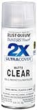 Rust-Oleum 334022 Painter's Touch 2X Ultra Cover Spray Paint, 12 oz, Matte Clear