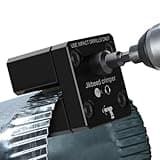 Jikbeed C5A2 Impact Power Assisted Crimper, HVAC Crimping Tool for 30-24 GA (0.41-0.71 mm) Round Metal Ducts