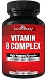 Divine Bounty Super B Complex Vitamins - All B Vitamins Including B12, B1, B2, B3, B5, B6, B7, B9, Folic Acid - Vitamin B Supplement - Support Healthy Energy Metabolism - 90 Vegetarian Capsules