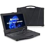MUNBYN 15.6" Rugged Laptop Windows 11 Pro, Intel i5-1135G7, 16GB+512GB, Heavy Duty Laptop, Wi-Fi 6, 4G LTE Rugged Laptop Computer, 700Nit Outdoor Laptop, 6300+1750mAh Dual Battery, 2Y Protection(New)