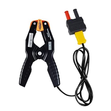 ZIBOO 69140 K-Type Thermometer, Pipe Temperature Clamp for HVAC/Multimeter, Temperature Sensor Probes Measures -40~392℉(-40~200℃) Compatible with Klein Tools