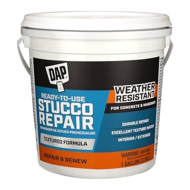 DAP All-Purpose Stucco Patch, White, 1 Gal (7079860590)