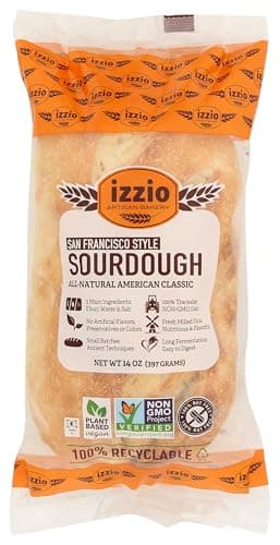 IZZIO ARTISAN BAKERY Take & Bake Sourdough Loaf, 14 Ounce (Frozen)