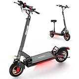 iENYRID M4 Electric Scooter with Seat for Adults, 28 Mph max Speed & 31 Miles max Range,10 inch Tires Offroad Electric Scooters 300lbs Weight Limit, 48V 800W Motor Folding Commuting e Scooter