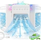 Portable Air Conditioners,Mini Air Conditioners Portable for Room,Oscillating Small Mini AC with Timer,4 Speeds 2 Cool Mist,Small Room Air Conditioners for Room