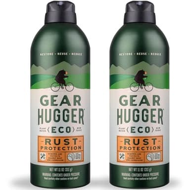 Gear Hugger Rust Protection (11 oz, Pack of 2), Rust Remover & Rust Prevention Spray - Eco-Friendly Anti Rust Spray, No Petroleum, No PTFE, Plant Based