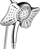 GRICH 2.5GPM Shower Head with Handheld Spray Combo: 2 in 1 Rainfall Shower Head with Handheld Combo High Pressure Shower Head, 9 Spray Modes/Settings Detachable Shower Head with 60 Inch Hose
