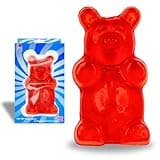 Candy Counter Sugar Kingdom | Super Sized Gummy Bear - 454g (1 Pound): Strawberry Flavor, Red