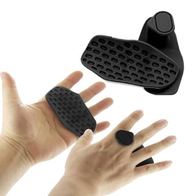 UQOOQFA Weight Lifting Grips - Rubber Anti-Slip Workout Grips, Ergonomics Hand Protector Gloves for Gym Training and Exercise, Dumbbell, Bar Pad, Pull Up for Men and Women, No Sweaty (Black)