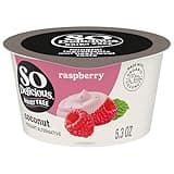So Delicious Dairy Free Coconut Milk Yogurt Alternative, Raspberry, Vegan, Non-GMO Project Verified, 5.3 oz.