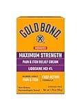Gold Bond Medicated Maximum Strength Pain & Itch Relief Cream, 1.75 oz., with Lidocaine