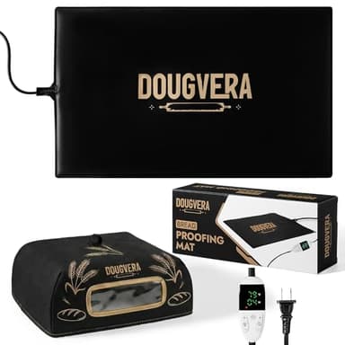 Dougvera Bread Proofing Mat 13 x 21In Bread Proofer Warming Mat for Food – Temperature Controlled Sourdough Heating Pad for Home Baking – Waterproof Casing – 2.1M Cord with Standard Plug