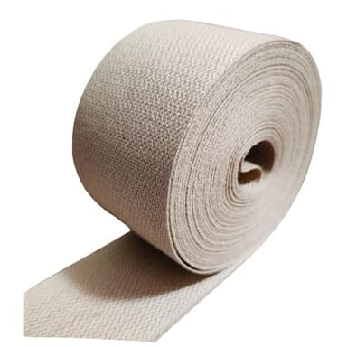 KACOMACO 2Inch Cotton Self Adhering Binding Edge Bias Binding Webbing Ribbon for DIY Carpet Rug Repair Craft Sewing 10Yard (Khaki with Adhesive)