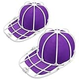 2 Pack Hat Washer Cage Hat Cleaner for Baseball Caps Hat Washer Fit for Adult and Kid's Ball Caps, White