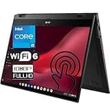ASUS Cloud Gaming Chromebook Vibe CX55 Flip 15.6" Touchscreen 144Hz FHD 2-in-1 Laptop, Intel Quad-Core i5-1135G7 (Beat i7-1065G7), 8GB LPDDR4X RAM, 256GB PCIe SSD, WiFi 6, Chrome OS, BROAG