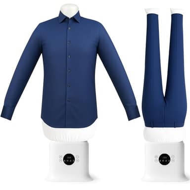 Automatic Ironing Machine, Portable Hands-Free Wrinkle Remover for Shirts & Pants, Gentle on All Fabrics, Ironing Machine Perfect for Apartments, Business Travel & Small Spaces