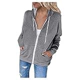 SMIDOW Fall Jackets For Women Trendy 2023 y2k Clothes Teen Girls Full Zip Up Hoodies Lightweight Hooded Sweatshirts