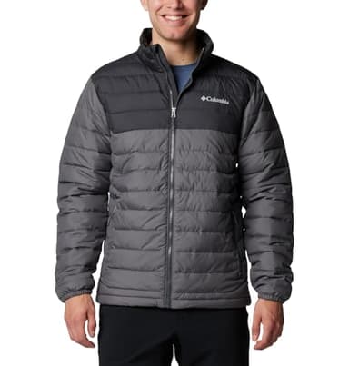 Columbia Men's Powder Lite II Jacket, City Grey/Shark, Large