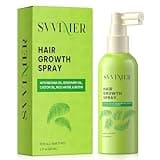 Svvimer Hair Growth Serum Spray - with Rosemary Batana Oil Biotin for Hair Loss and Thinning Hair - Thicker Fuller Hair for Women Men 2 Fl Oz (Pack of 1)
