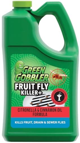 Green Gobbler Fruit Fly Goodbye Gel Drain Treatment | Killer Flies & Eliminator (1 Gallon)