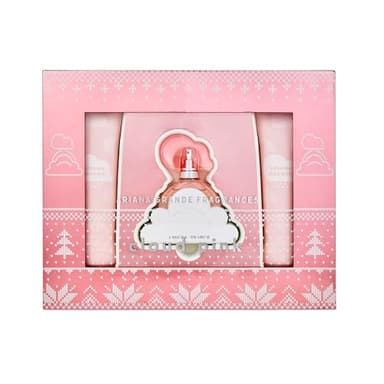 Ariana Grande Cloud Pink Eau de Parfum – Long Lasting Fragrance with Dragon Fruit, Vanilla Orchid, and Amber Woods – Gourmand Musk Women’s Perfume – 3pc Gift Set