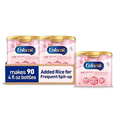 Enfamil A.R. Infant Formula, Clinically Proven to Reduce Reflux & Spit-Up in 1 Week, with Iron, DHA for Brain Development, Probiotics to Support Digestive & Immune Health, 19.5 Oz (Pack of 3)