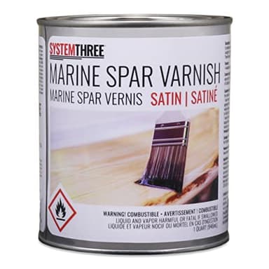 System Three Marine Spar Varnish, Satin, 1 Qt Can