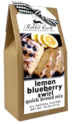 Rabbit Creek Lemon Blueberry Quick Bread Mix – Easy To Make Quick Bread Mix, Made in the USA