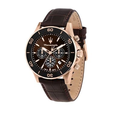 Maserati Limited Edition Men’s Watch, Chronograph, Analog, Leather Strap, Waterproof, Competition Collection - R8871600001