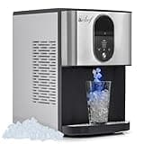 Deco Chef Self Dispensing Nugget Ice Maker Countertop, 46LB Per Day Automatic Chewable Ice, 1.8LB Per Hour, Additional 2-Year CPS Protection Plan Included