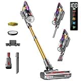 Cordless Vacuum Cleaner, 550W/45KPA Self-Standing Vacuum Cleaners for Home, Max 60Mins Anti-Tangle Stick Vacuum with Aromatherapy, Dual-Handheld Lightweight Vacuum for Pet Hair, Carpets, Hardwood
