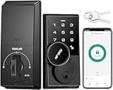 AppLoki Smart Lock, Keyless Entry Door Lock with Bluetooth/Alexa Voice Control, Touchscreen Keypad Deadbolt APP, E-Key, Code, Key, Auto-Lock, Front for Home Apartment Hotel