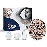 CureTape Patches - Sensor Fixing Plasters - Plasters for Freestyle Libre, Dexcom and Medtronic Guardian Sensors - Sensor Patch - Unique Variants (Tattoo)