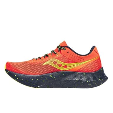 Saucony Men's Endorphin Pro 4 Sneaker, Pepper/Navy, 11.5