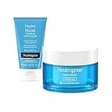 Neutrogena Hydro Boost Water Gel Daily Facial Moisturizer with Hyaluronic Acid, 1.7 fl. oz, Hydro Boost Hydrating Facial Cleansing Gel with Hyaluronic Acid, 2 oz, Travel Size