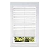 BlindsAvenue Cellular Honeycomb Cordless Shade, 9/16" Single Cell, Light Filtering, (White, 23" W x 48" H)