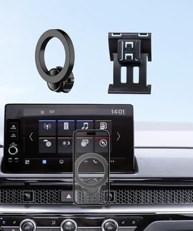 MaserWeller Car Phone Holder for 2023-2025 Honda CR-V/CRV Hybrid Accessories, 360° Rotation Phone Mount Compatible with MagSafe, Cell Phone Holder Does Not Affect Air Vent