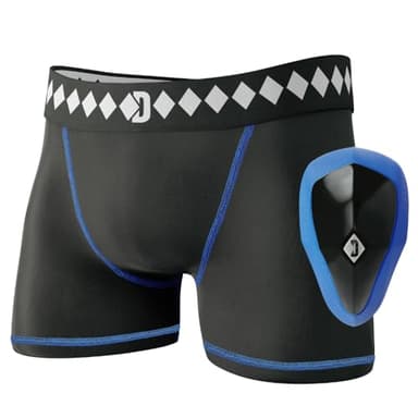 Diamond MMA Compression Shorts Jock Strap Athletic Cup Groin Protector System - Medium | Athletic Supporters for Men with Cup for High Impact Sports | Compression Shorts w/ Built In Jockstrap with Cup