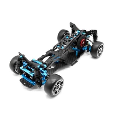 Heeucnon DIY RC Car Rear-Drive Drift Racing Frame for 1/10 Mini-Size RC Car Frame Drift Car Kit Version RC Frame Drift Car Kit