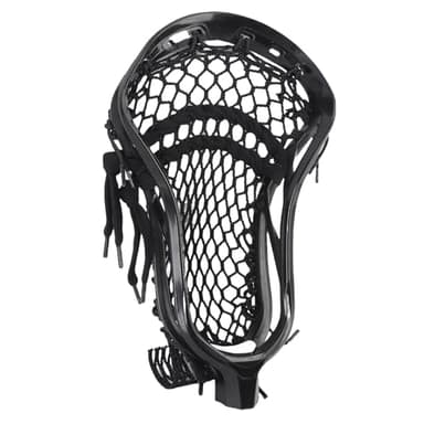 SPYMINNPOO Lacrosse Stick Heades Nylon Strung Lacrosse Heades Replacement for Competition Offensive Defensive Strategies with High Strength Nylon Material and Modern Design (Black)