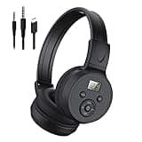 kamapulo F4 Rechargeable & Portable Personal FM Radio Headphones with Best Reception, FM Headset Radio Receiver for Meeting, Daily Works, Hiking, Jogging