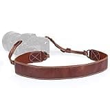 MegaGear SLR, DSLR Sierra Series Genuine Leather Camera Shoulder or Neck Strap